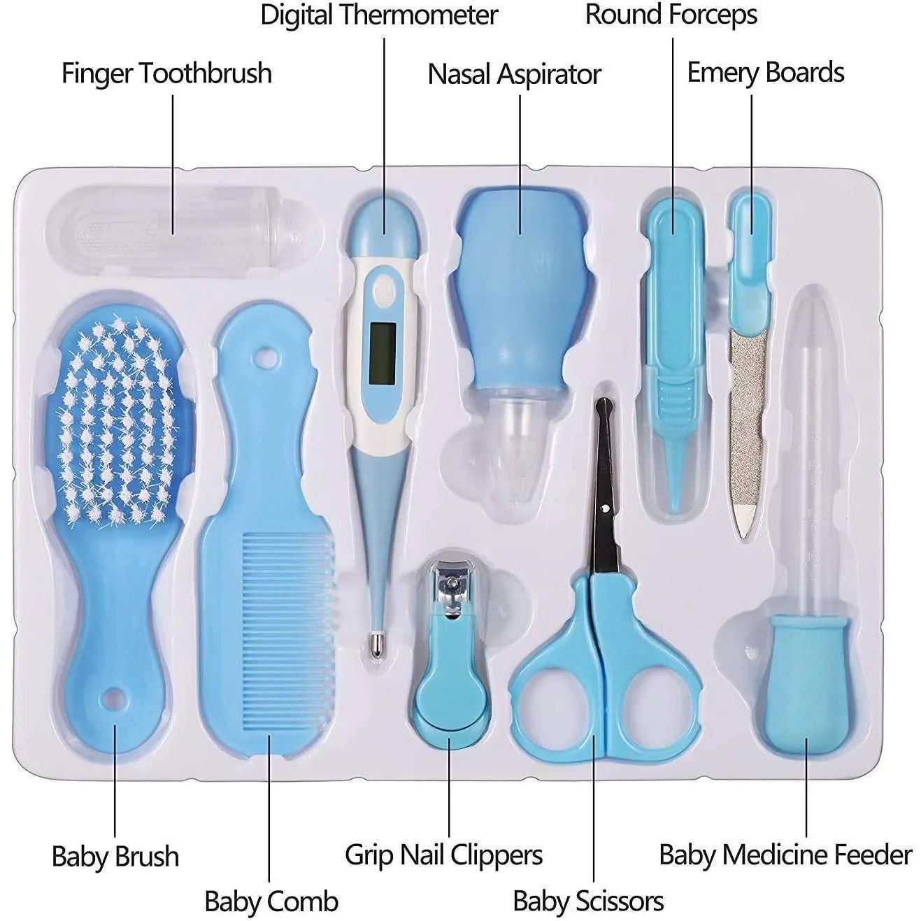 10PCS Newborn Baby Grooming Kit
