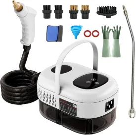 2500W Handheld Steam Cleaner,Portable Car Steamer For Auto Detailing,High-Temperature and Pressure Steam Cleaner For Home, Steam Cleaning Machine for Furniture,Kitchen,Grout,Floor,Tile (Green) (WHITE)