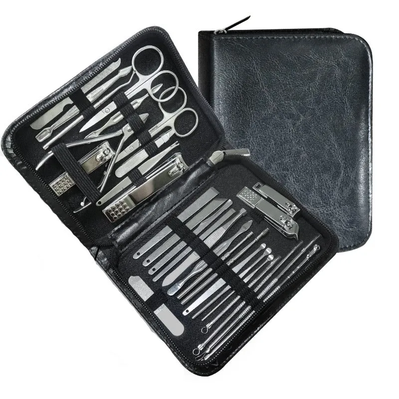 30Pcs Stainless Steel Professional Nail Care Manicure Kit