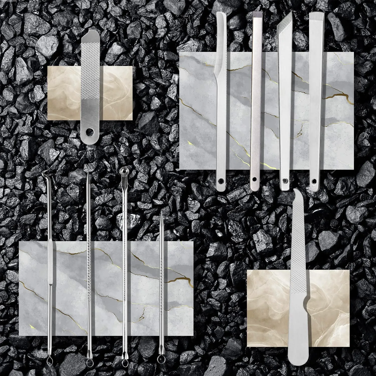 30Pcs Stainless Steel Professional Nail Care Manicure Kit