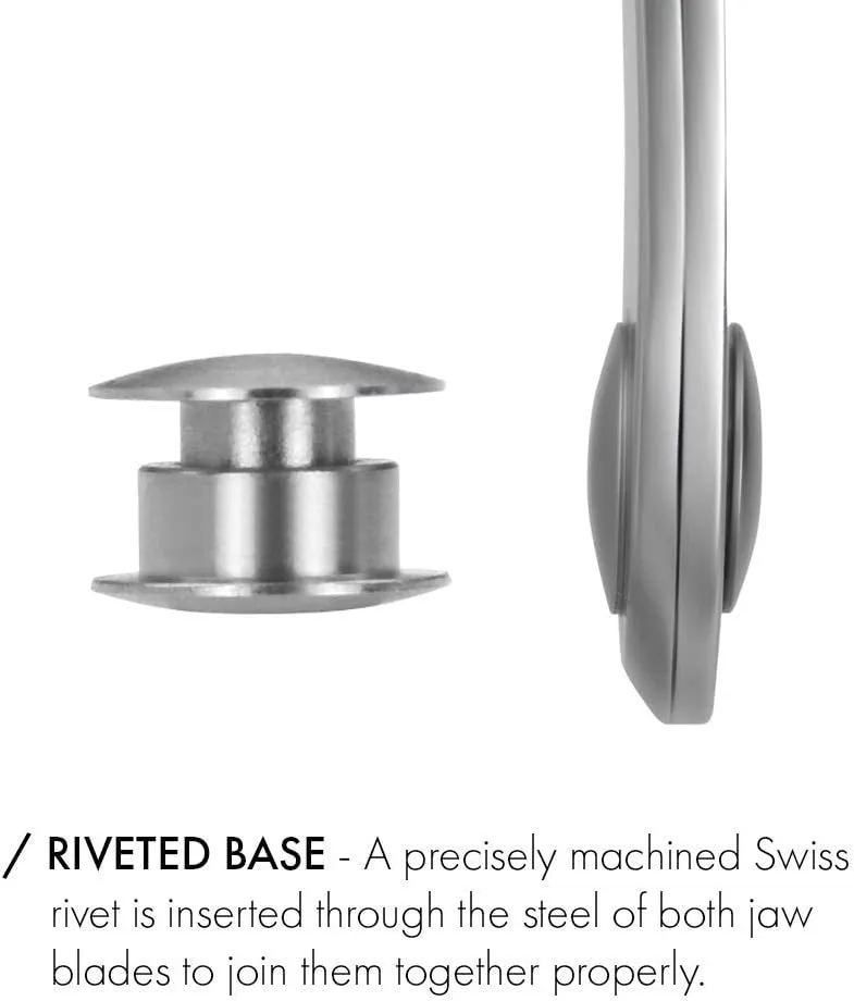 4712 - 8cm Large Nail Clippers FINOX® Surgical Stainless Steel by GERmanikure. Made in Solingen Germany