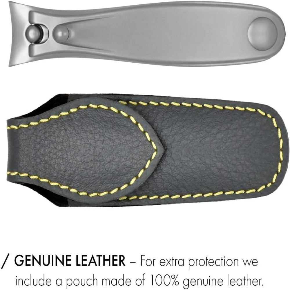 4712 - 8cm Large Nail Clippers FINOX® Surgical Stainless Steel by GERmanikure. Made in Solingen Germany