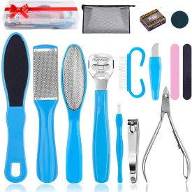 AirSMall 18PCS Foot Care Tool Kit Professional Manicure Pedicure Kit Nail Clippers for Dead Skin Remover Thick Nails Paronychia Onychomycosis Nail Fungus Pedicure
