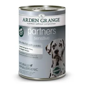 Arden Grange Partners Adult Dog Sensitive Fresh White Fish with Potato Tinned Dog Food 6 x 400g Tins