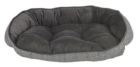 Bowsers Crescent Dog Bed - Herringbone