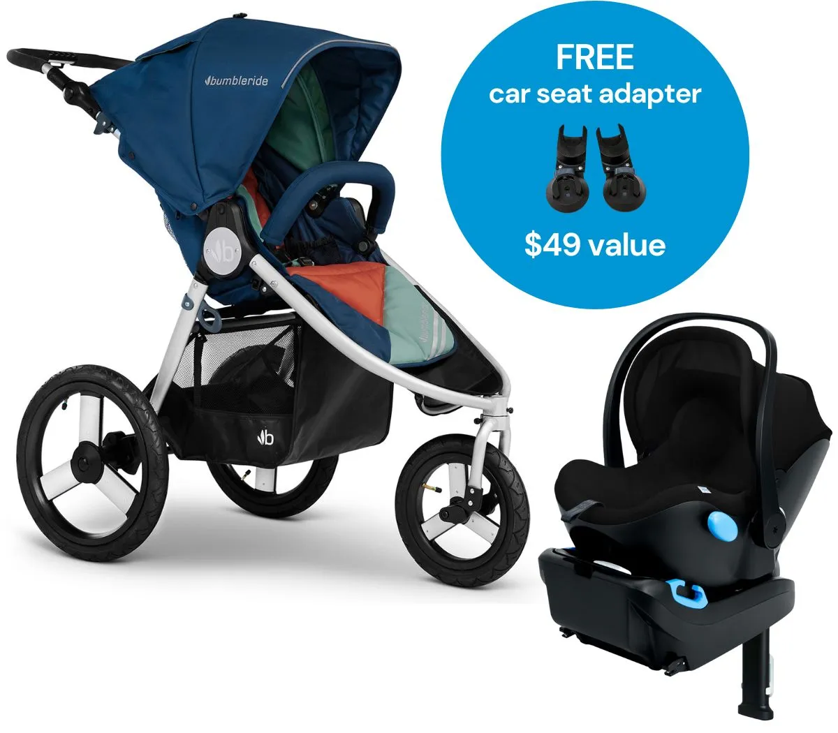 Bumbleride Speed   Clek Liing Travel System - Supernova / Pitch Black