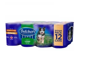 Butcher's Chicken and Tripe Loaf Recipes Dog Food Tins Pack of 12 x 400gm