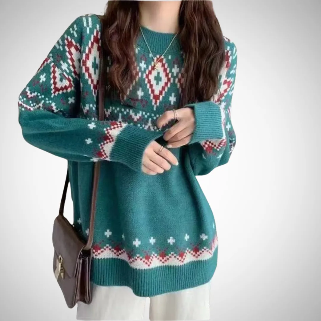 Caroline Fair Isle Knit Sweater
