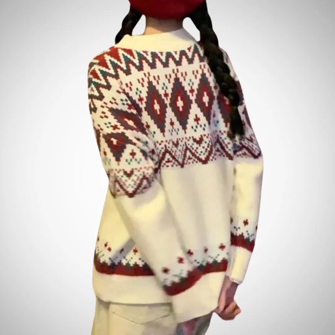 Caroline Fair Isle Knit Sweater