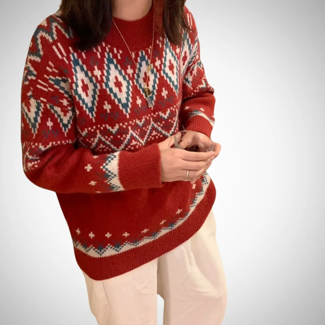 Caroline Fair Isle Knit Sweater