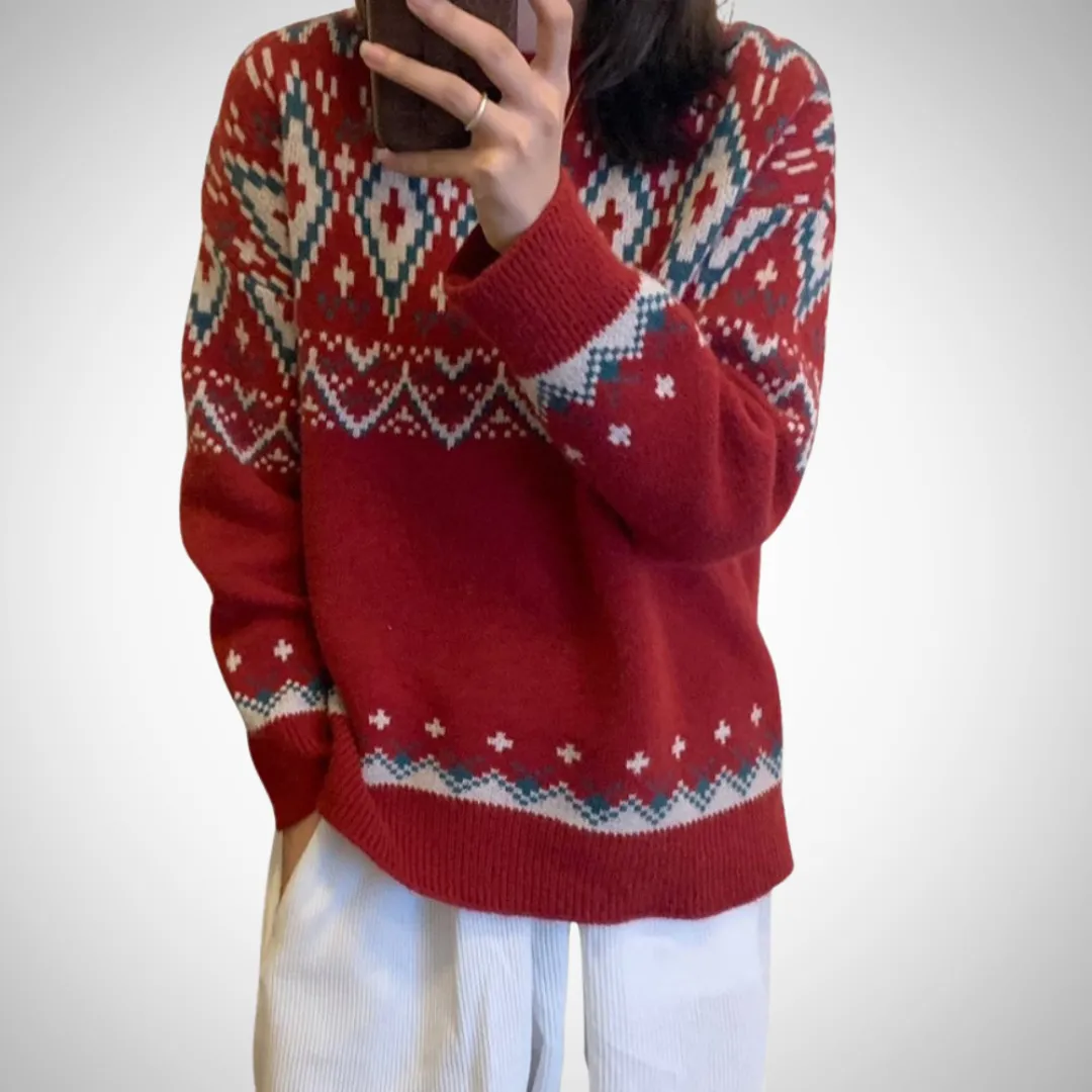 Caroline Fair Isle Knit Sweater