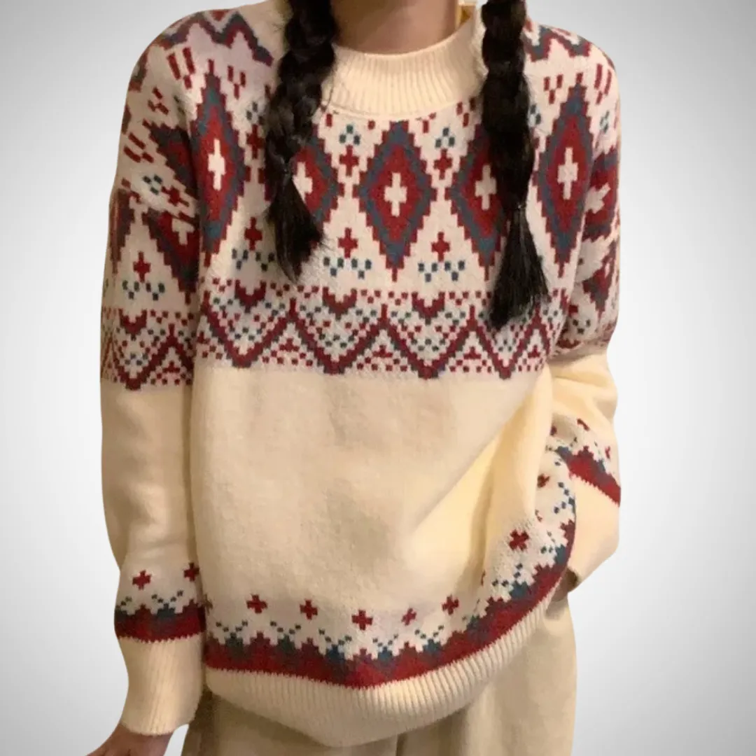Caroline Fair Isle Knit Sweater