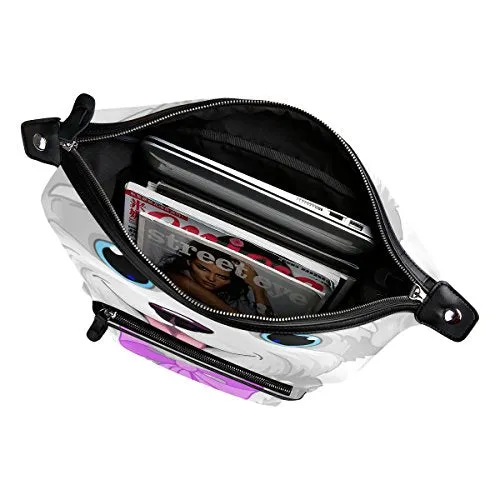 Colourlife White Cute Dog Stylish Casual Shoulder Backpacks Laptop School Bags Travel