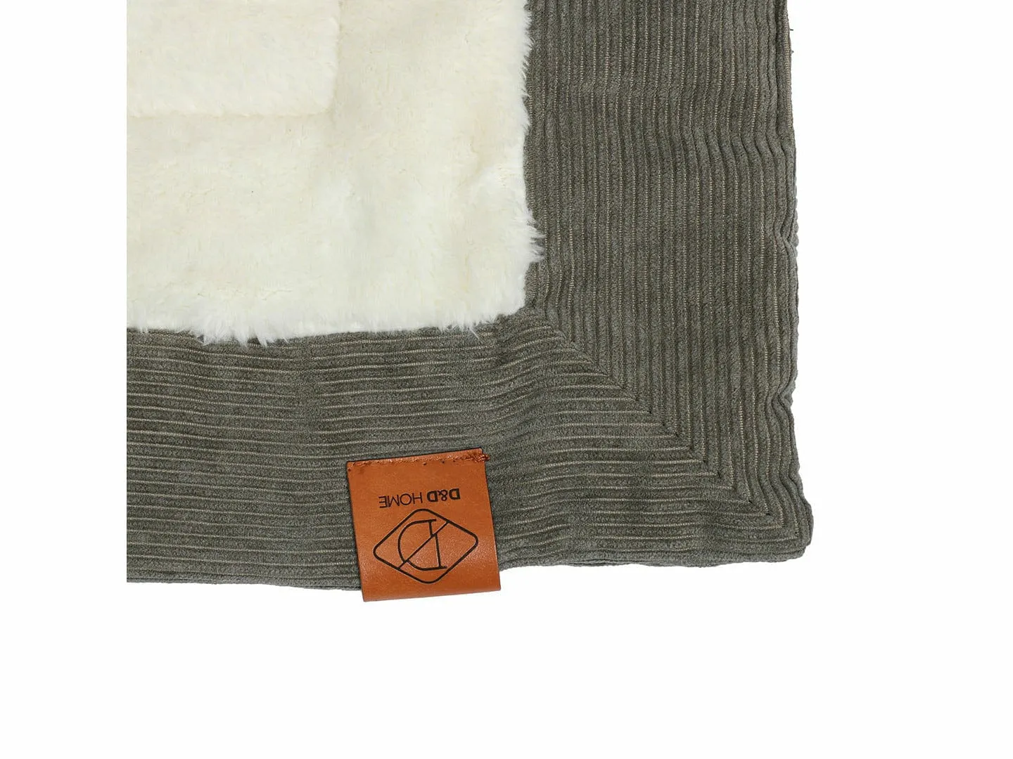 COMFY PLAID DAVY CORDUROY 120x80x1cm green