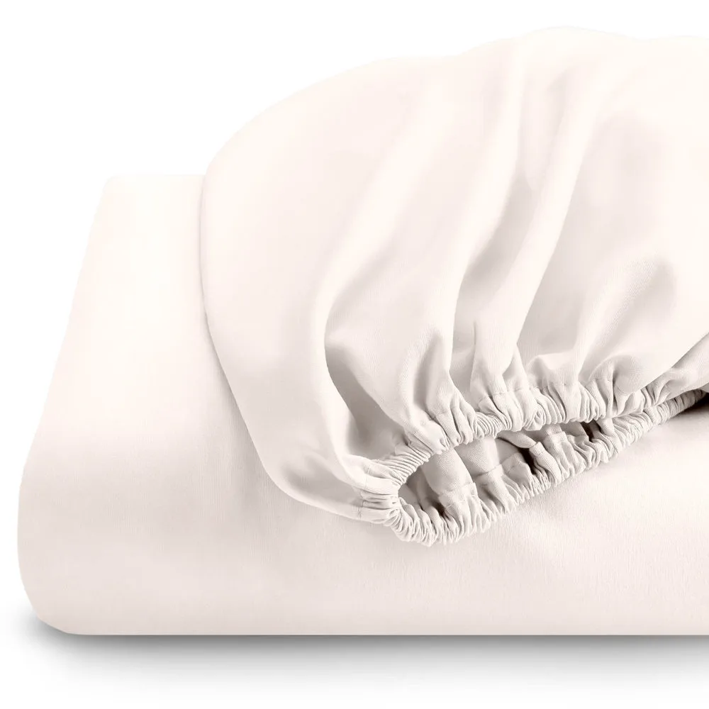 Cotton Home 1-piece Fitted Sheet Super Soft Ivory