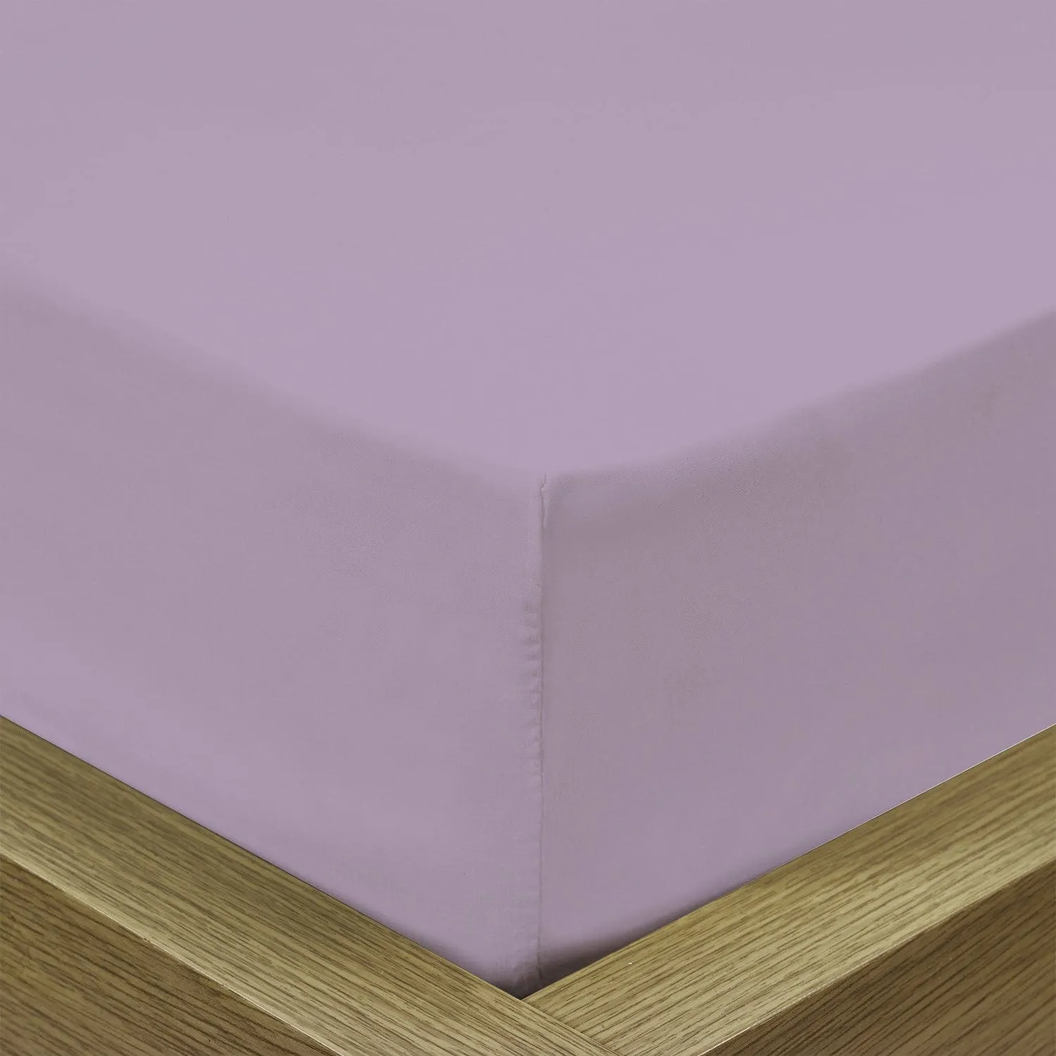 Cotton Home 1pc Fitted Sheet Super Soft Dark Purple