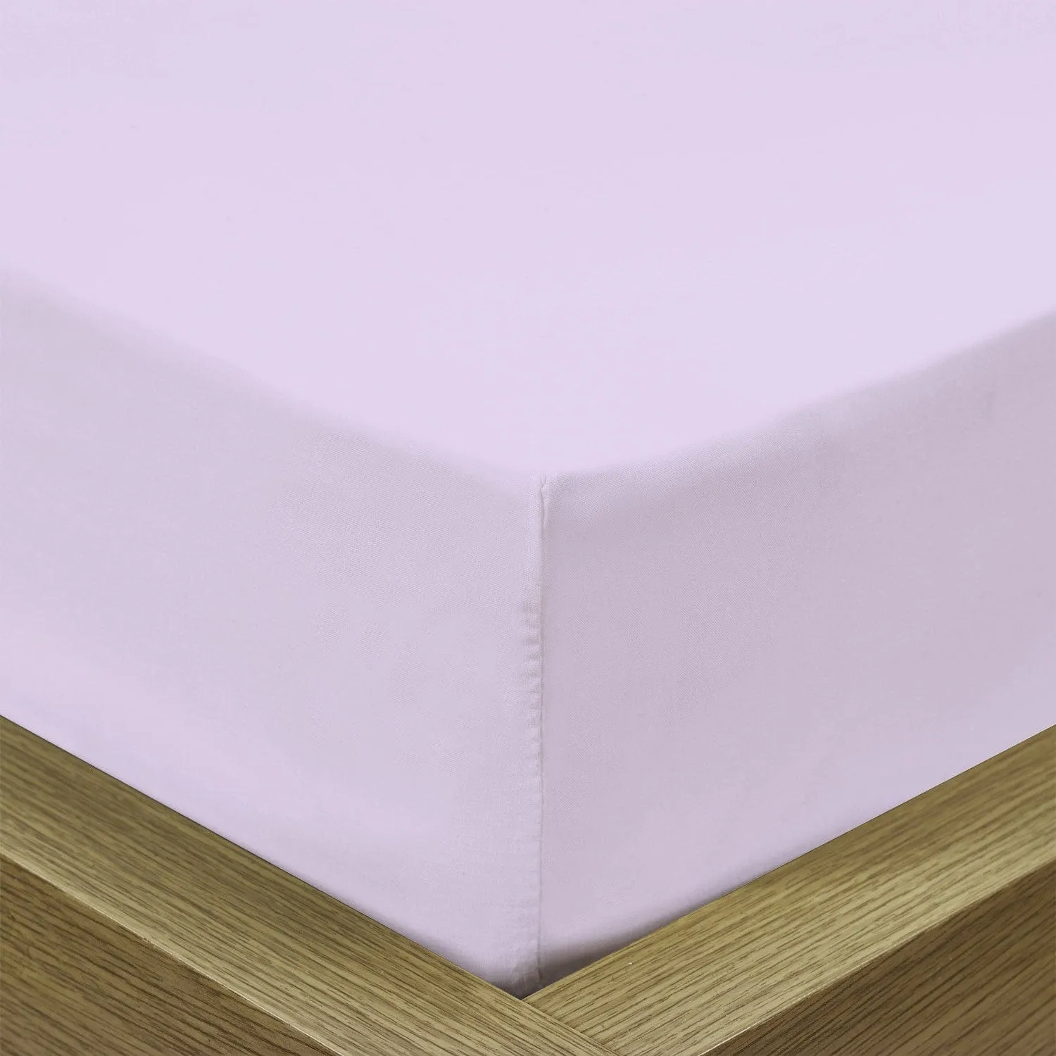 Cotton Home 1pc Fitted Sheet Super Soft Light Purple