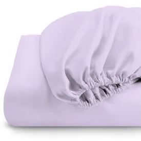 Cotton Home 1pc Fitted Sheet Super Soft Light Purple