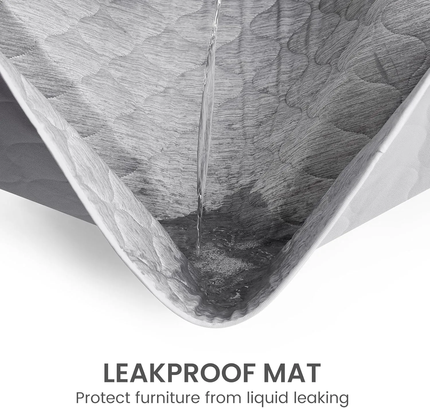 Cozy Bliss Leakproof Cooling Blanket for Medium Dogs  Q-Max>0.4, Durable & Washable Dog Cooling Mat for Hot Weather, Soft Pet Throw & Couch Protector for Dogs & Cats, 30x40 Inch, Heather Silver Grey