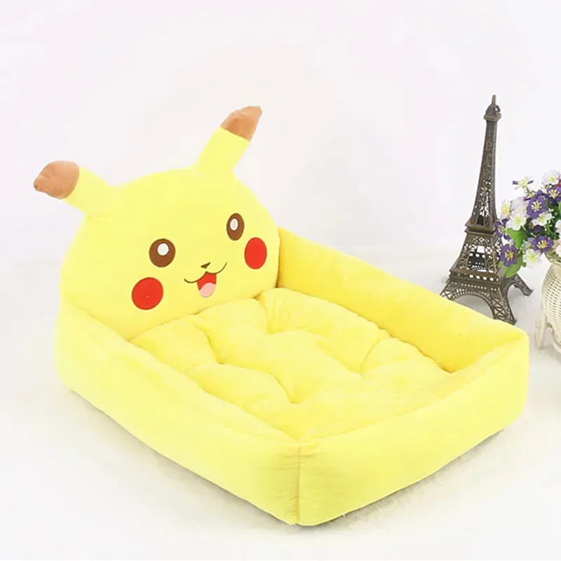 Cozy Cartoon Pet Bed for Small Pets