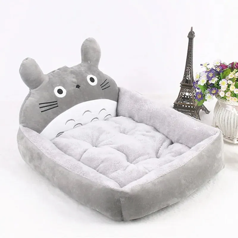 Cozy Cartoon Pet Bed for Small Pets