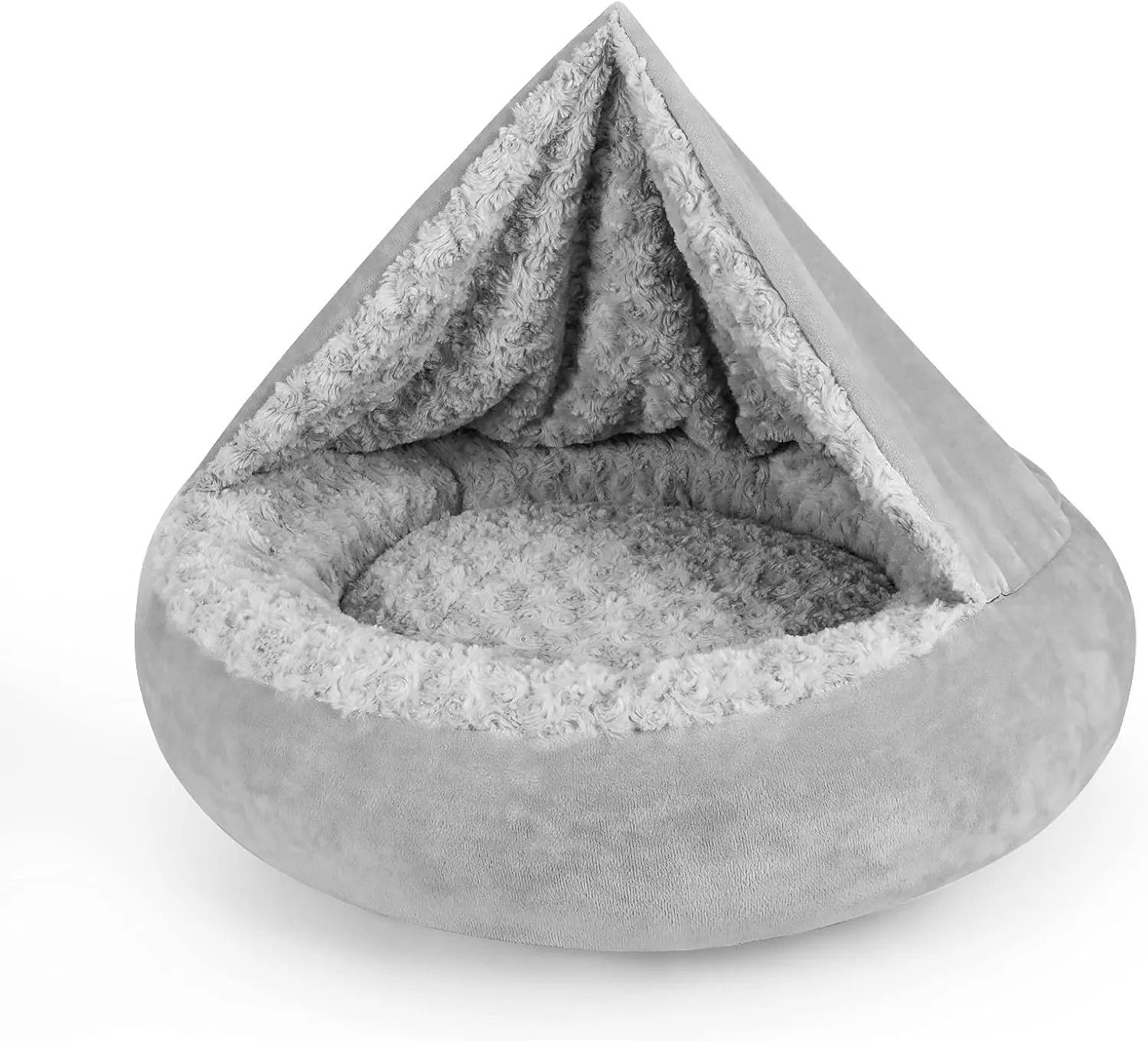 Cute Artificial Pet Nest Soft, Blanket, Doughnut, Round, Calming And Anti-anxiety Dog Pet Bed, Anti-slip, Machine Washable, Artificial Pet Bed, Suitable For Indoor Pet Cats And Dogs Suitable for indoo