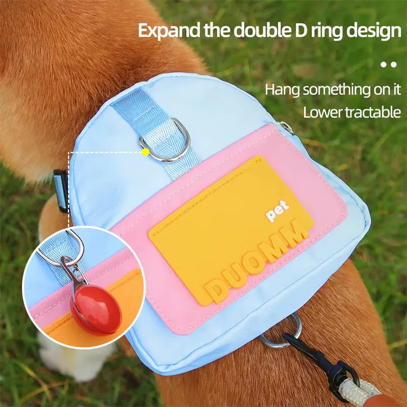 Dog Backpack Harness with Leash