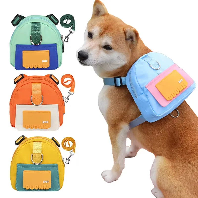 Dog Backpack Harness with Leash