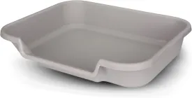 Dog Litter Box, Large Size, Misty Gray, Durable & Pet Safe, Indoor Open Top Entry Litter Pan, Comfortable for Puppy, Great for Dogs up to 20 lbs