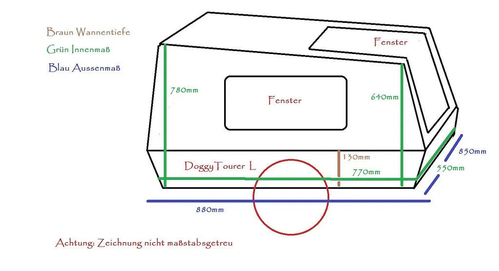 Doggy Tourer Marley Large Dog Bike Trailer