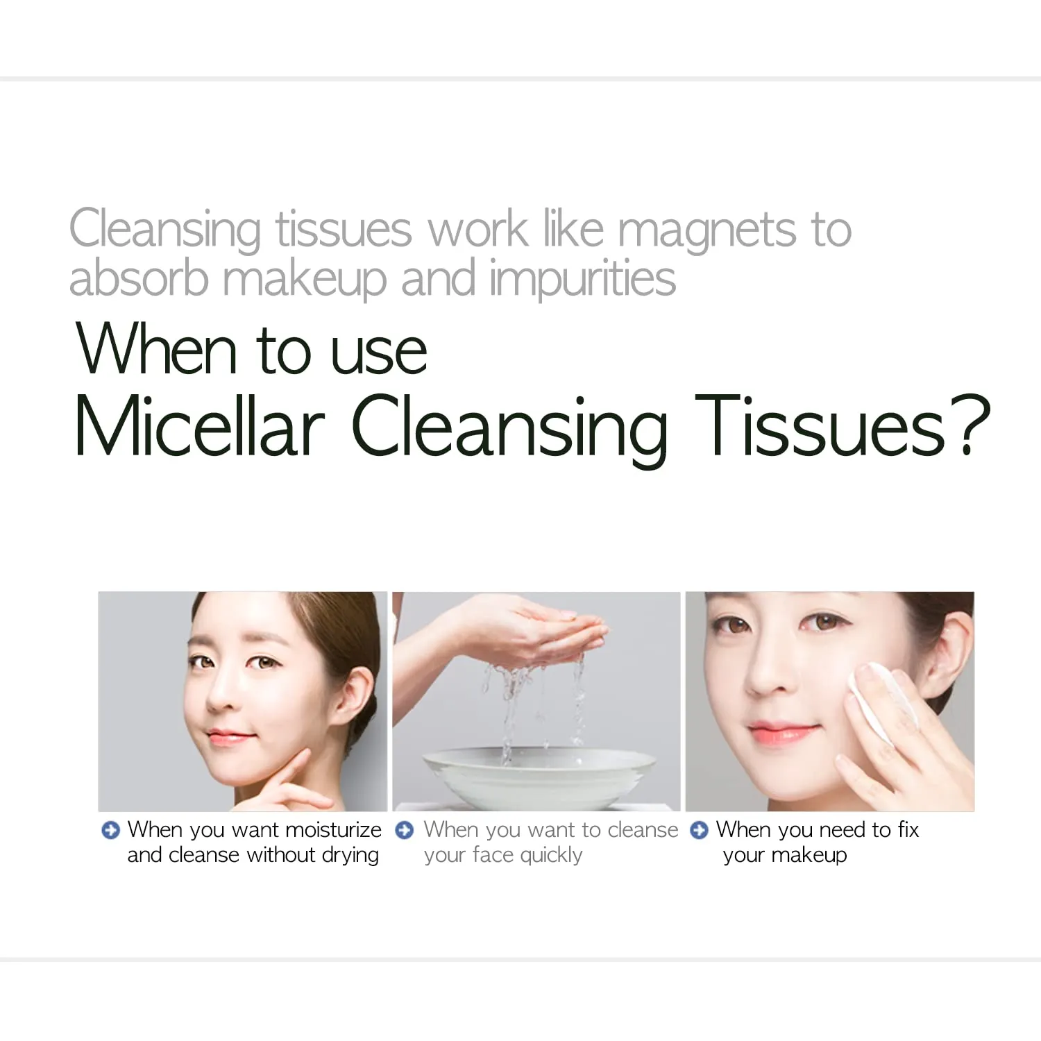 Epielle Micellar Makeup Cleansing Wipes | Gentle, Hypoallergenic, Alcohol-Free | Suitable for All Skin Types | 30 Towelettes (4-Pack) | Korean Beauty Skincare