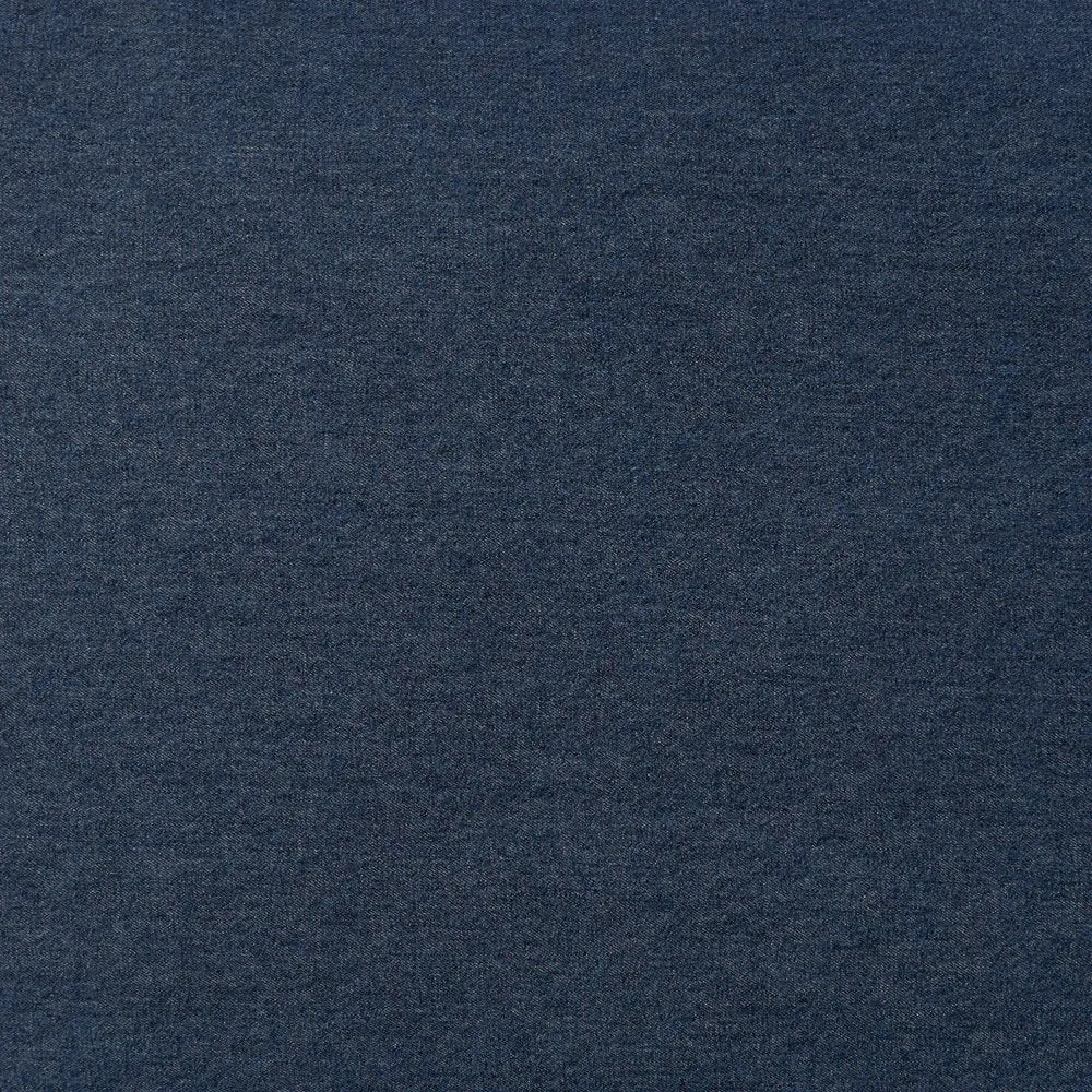 Gap Small Denim Logo Flat Dog Bed, Organic Cotton Cover with Zipper Closure, Dark Blue