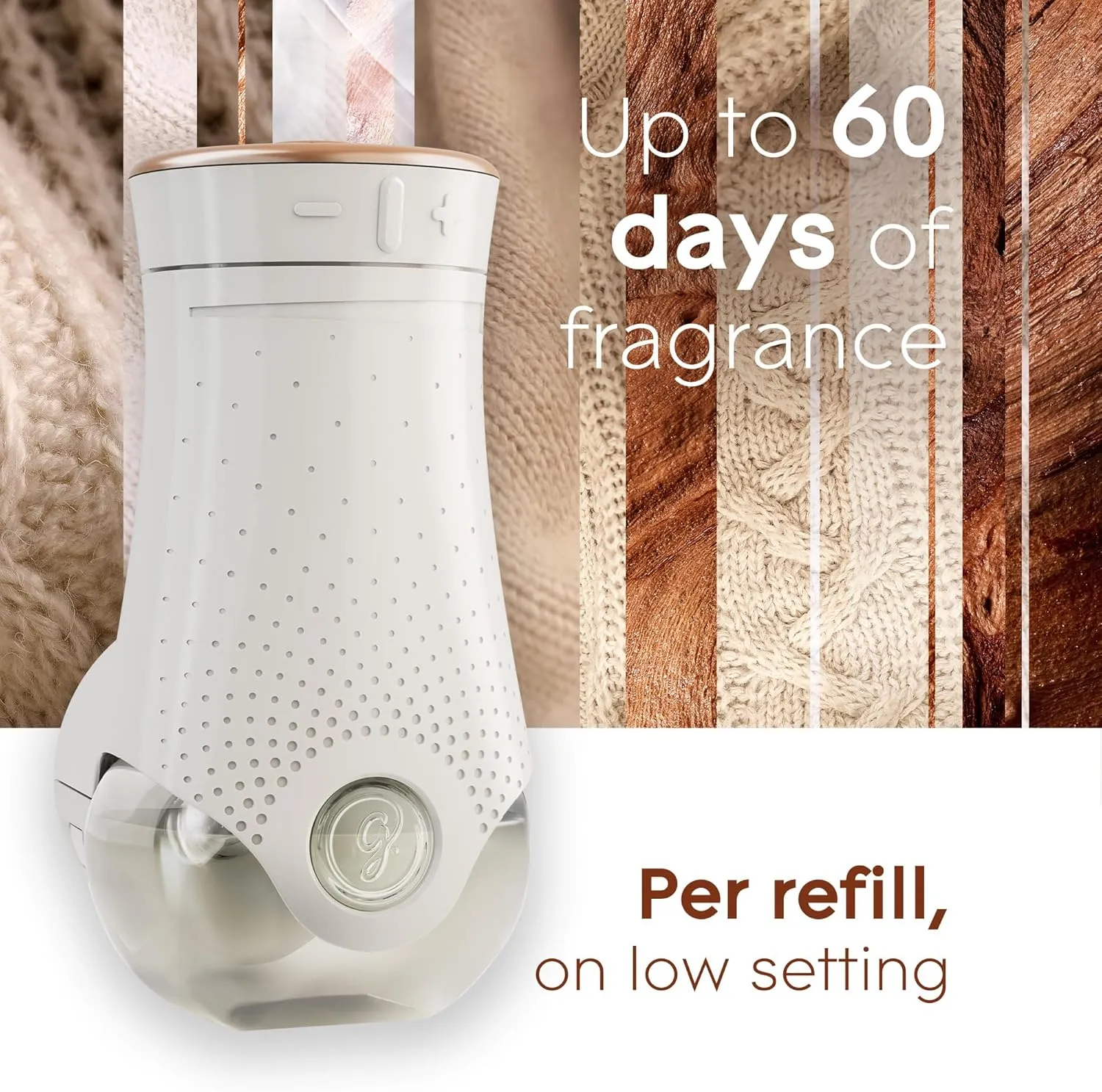 Glade PlugIns Refills Air Freshener, Scented and Essential Oils for Home and Bathroom, Cashmere Woods, 6.7 Fl Oz, 10 Count (Packaging May Vary)