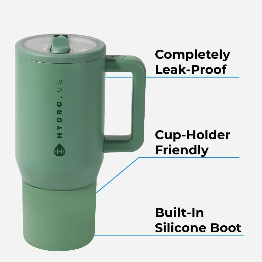 HydroJug Kids - 20 oz Insulated Kids Water Bottle with Flip Straw & Handle | Leak-Proof & Durable | Perfect for School, Sports, Lunch, Travel & Camp, Belle