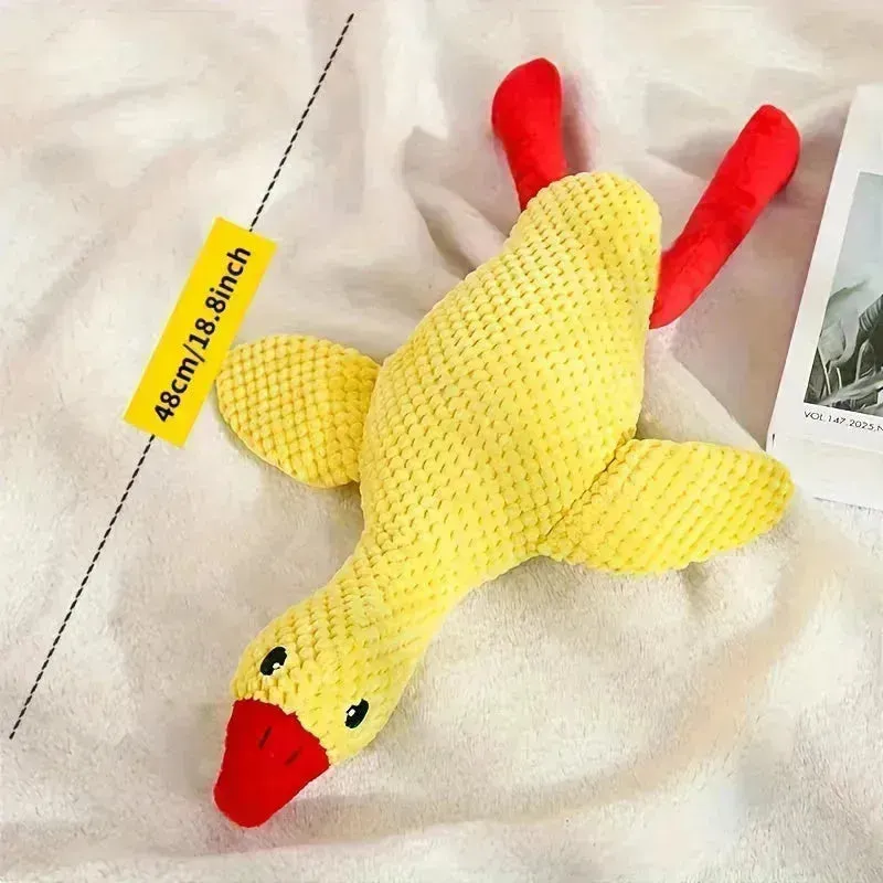 Interactive Duck Squeaky Plush Toy