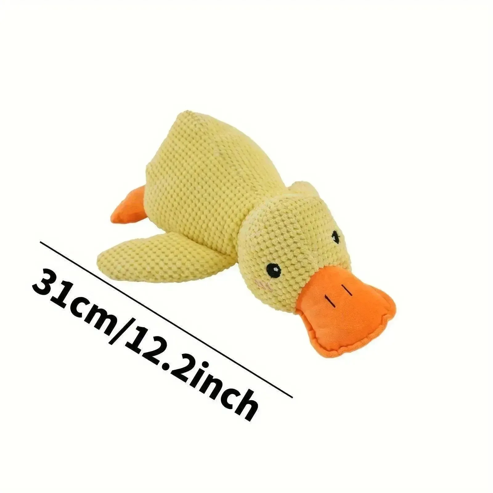 Interactive Duck Squeaky Plush Toy