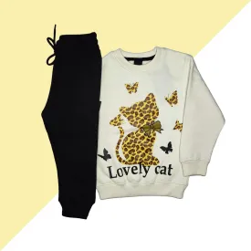 Lovely Cat Tracksuit for Your Little One