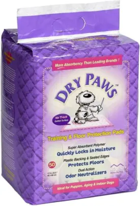 Midwest Dry Paws Absorbent and Quilted Floor and Training Dog Pads - 14 Pack - L:24" X W:30"