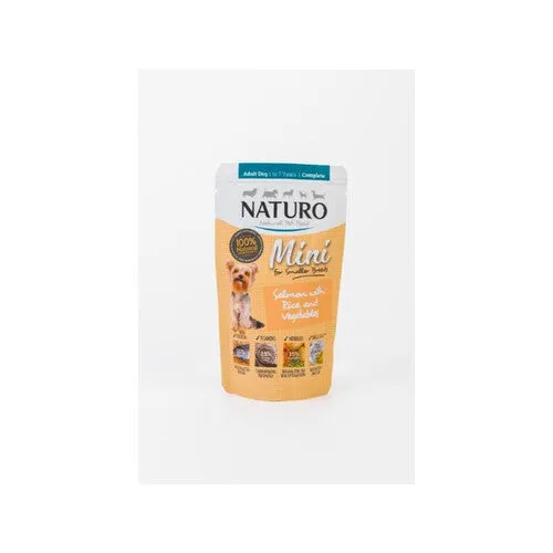 Naturo Adult Mini Dog Food Salmon with Rice & Vegetables 150g x 8