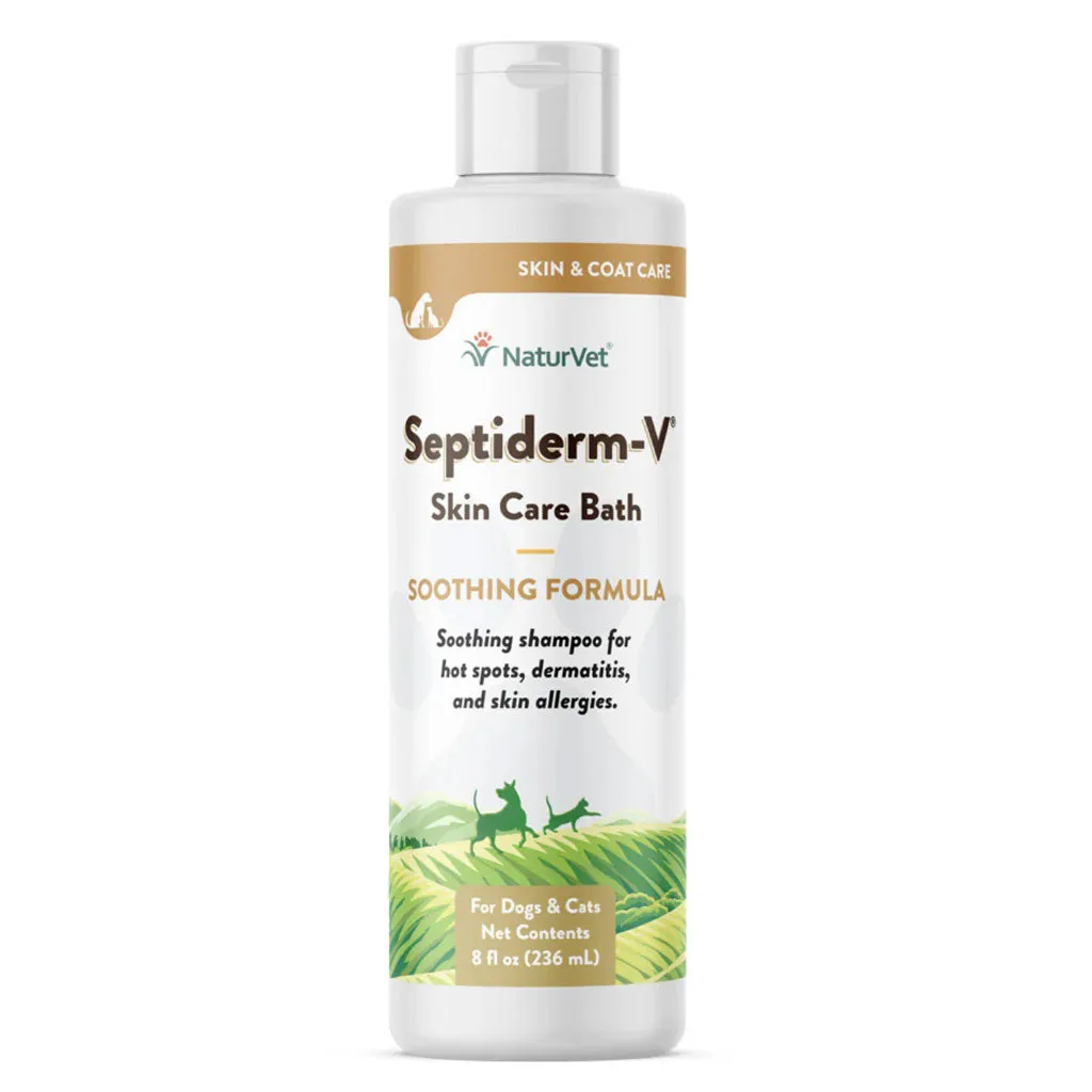 NaturVet Septiderm-V Skin Care Bath for Dogs & Cats