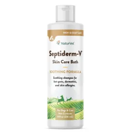 NaturVet Septiderm-V Skin Care Bath for Dogs & Cats