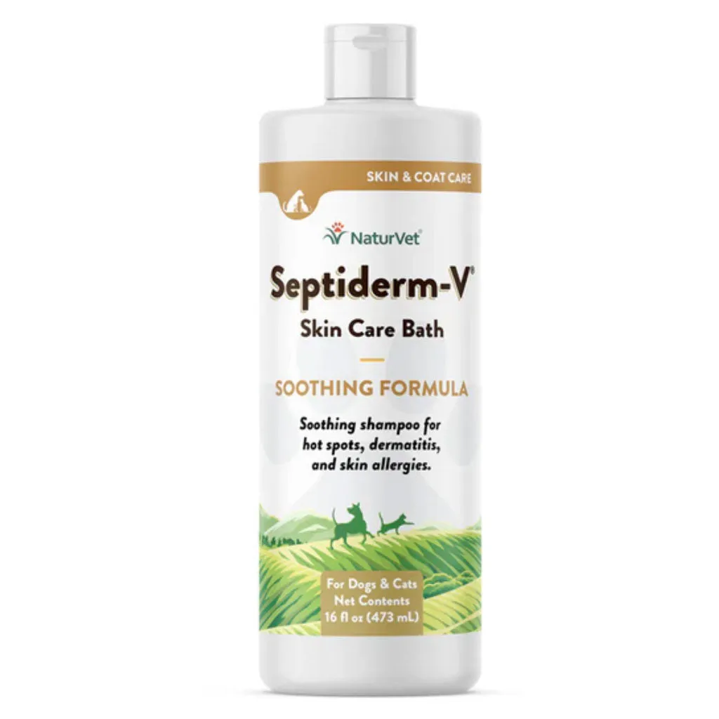 NaturVet Septiderm-V Skin Care Bath for Dogs & Cats