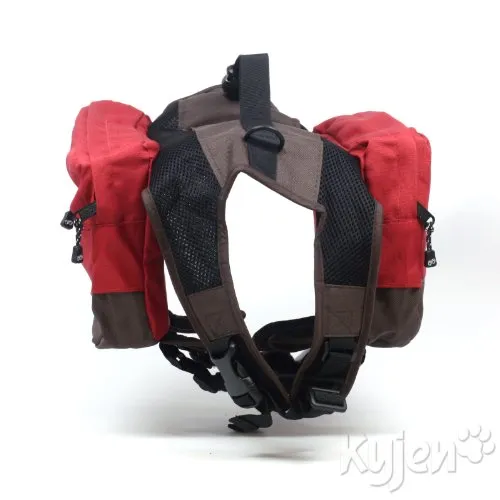 Outward Hound Kyjen Excursion Dog Backpack, Medium, Red Clay and Java