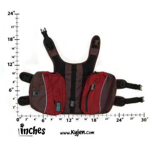 Outward Hound Kyjen Excursion Dog Backpack, Medium, Red Clay and Java