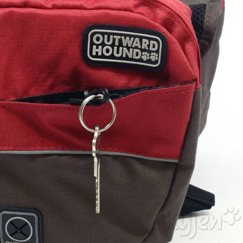 Outward Hound Kyjen Excursion Dog Backpack, Medium, Red Clay and Java