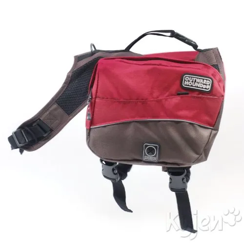 Outward Hound Kyjen Excursion Dog Backpack, Medium, Red Clay and Java