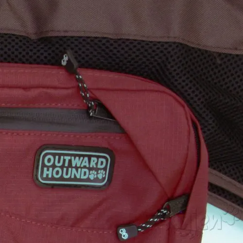Outward Hound Kyjen Excursion Dog Backpack, Medium, Red Clay and Java