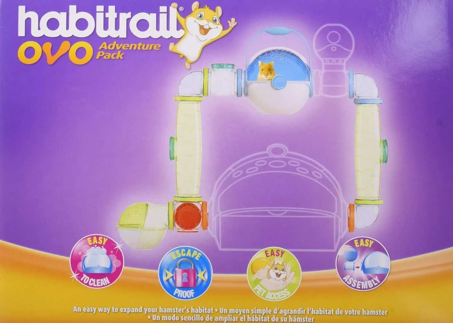 OVO Adventure Pack, Hamster Cage & Accessories, Small Animal Habitat