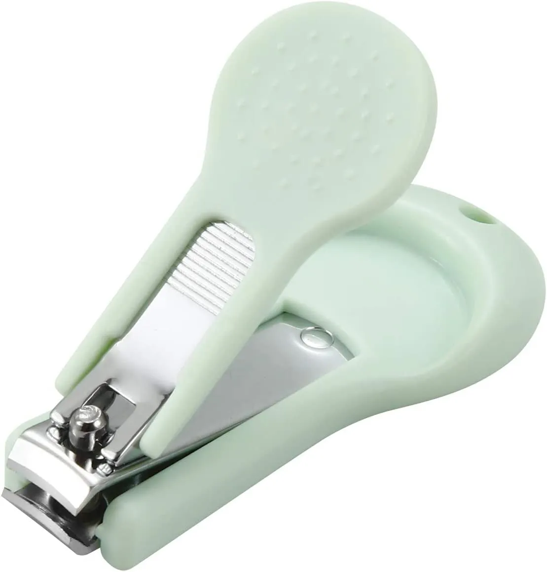 Pandaear Baby Nail Manicure Pedicure Grooming Care Kit (4 Pack)| Clippers Scissors File Tweezers | Newborn Infant Toddler Kids|1 Months plus (Green)