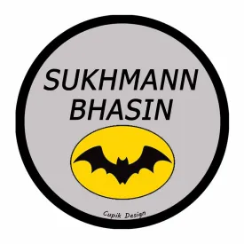 Personalised Batman Waterproof Stickers (Round)